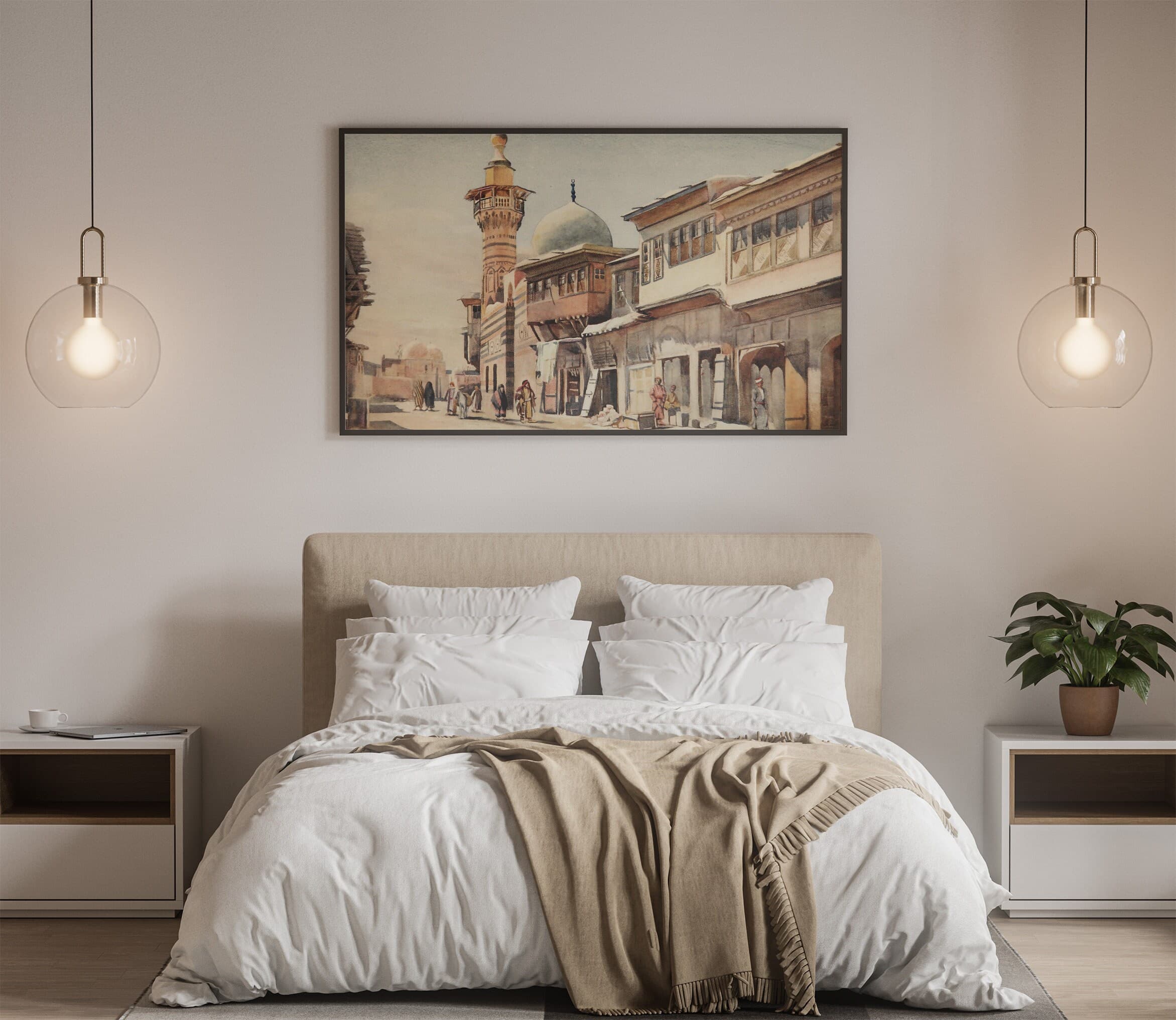 Printable Vintage Damascus Mosque Wall Art, Digital Print, Jerusalem Mosque, Printable Download, Islamic Arab Architecture, DIGITAL DOWNLOAD - image 4