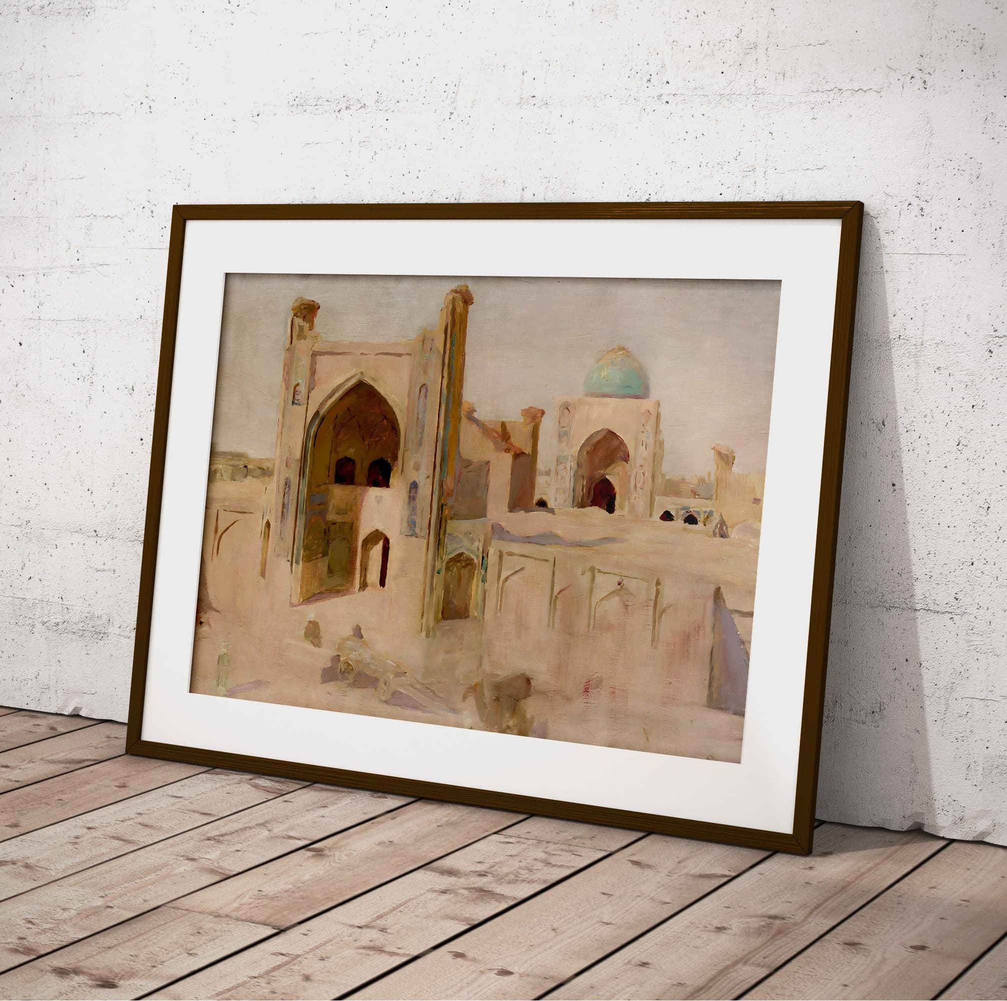 Vintage Mosque Wall Art Painting, Digital Print of mosque, Islamic Arab Architecture & Art Painting - Islamic Decor-Islamic Wall Art jpg - image 4