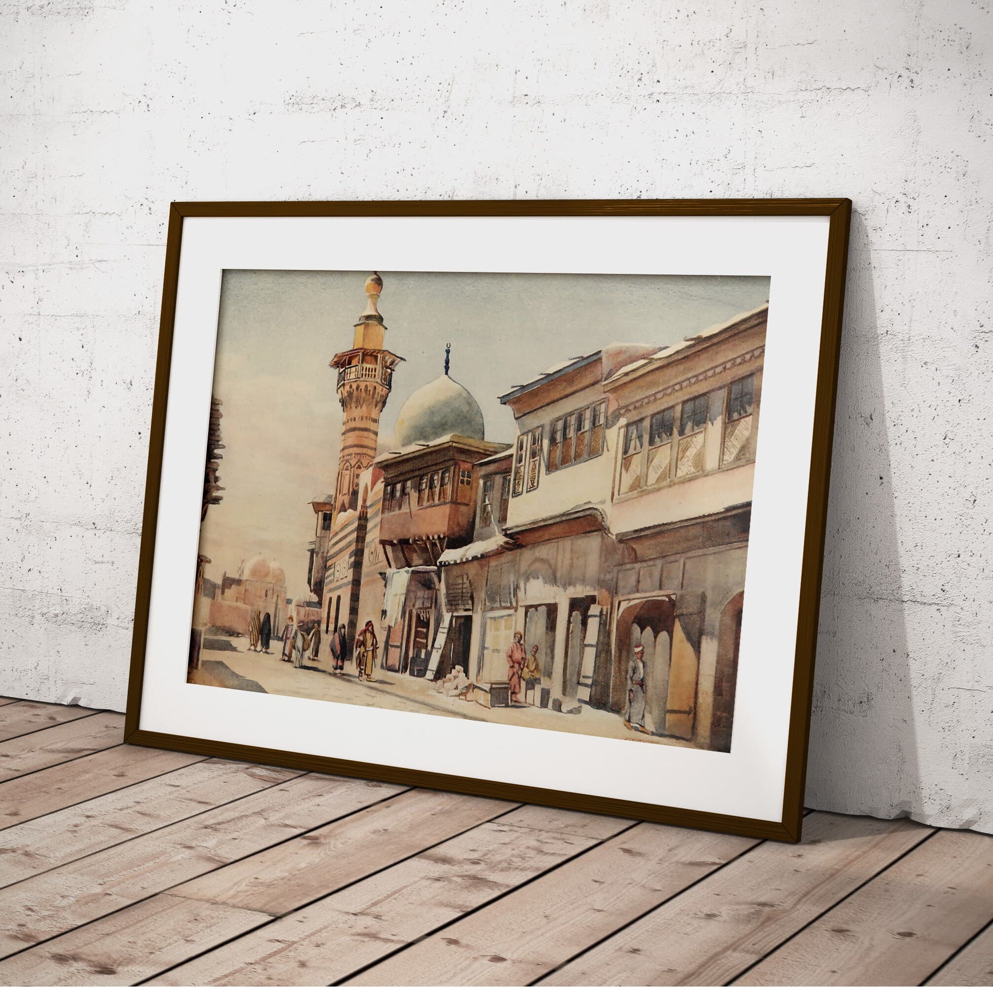 Printable Vintage Damascus Mosque Wall Art, Digital Print, Jerusalem Mosque, Printable Download, Islamic Arab Architecture, DIGITAL DOWNLOAD - image 5
