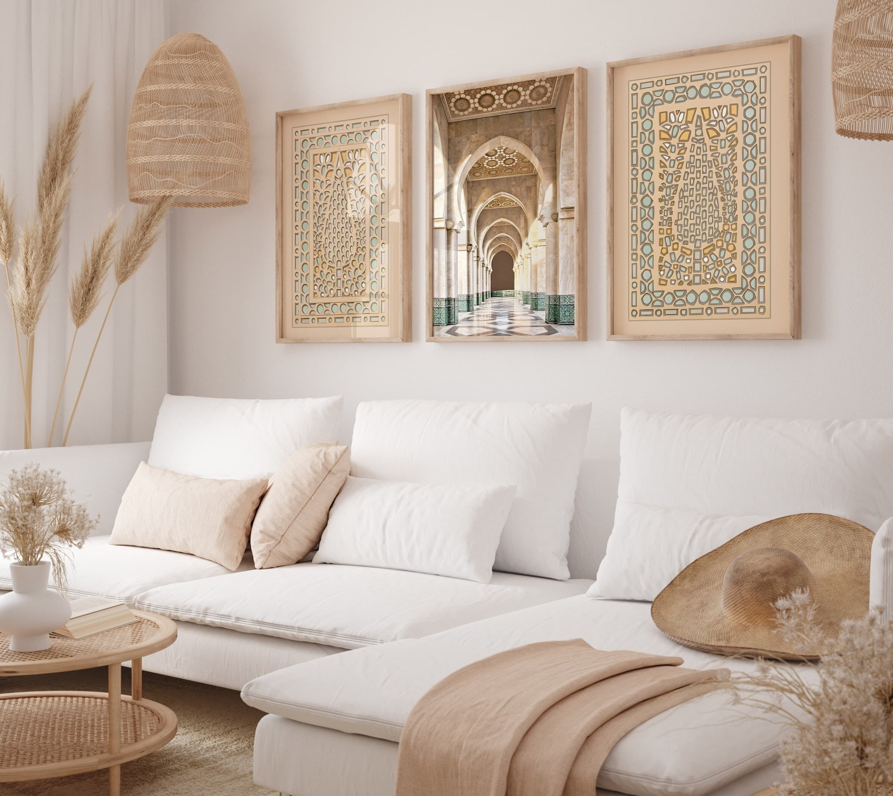 Mosque Window Decor Wall Art, Moroccan Door Print, Islamic Wall Art, Mosque Architecture, Muslim Poster, Islamic Gifts, Arched Door-Set of 3