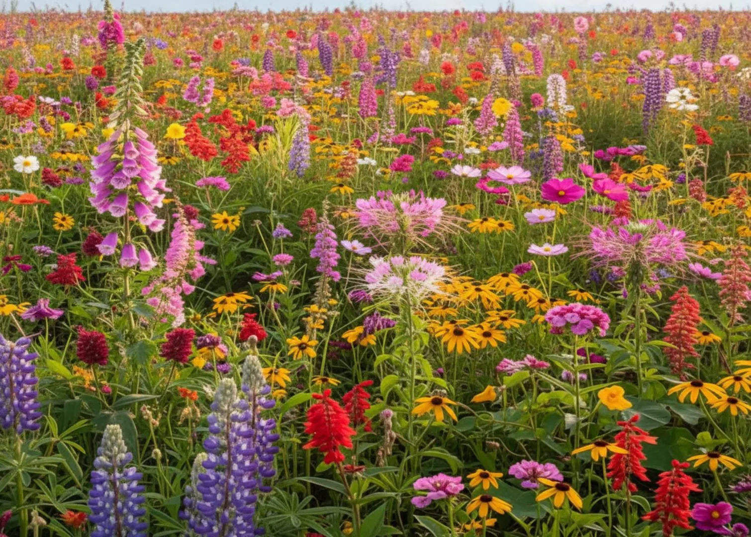 Hummingbird Wildflower Seed Mix | 15 Heirloom Varieties | Native Pollinator Garden