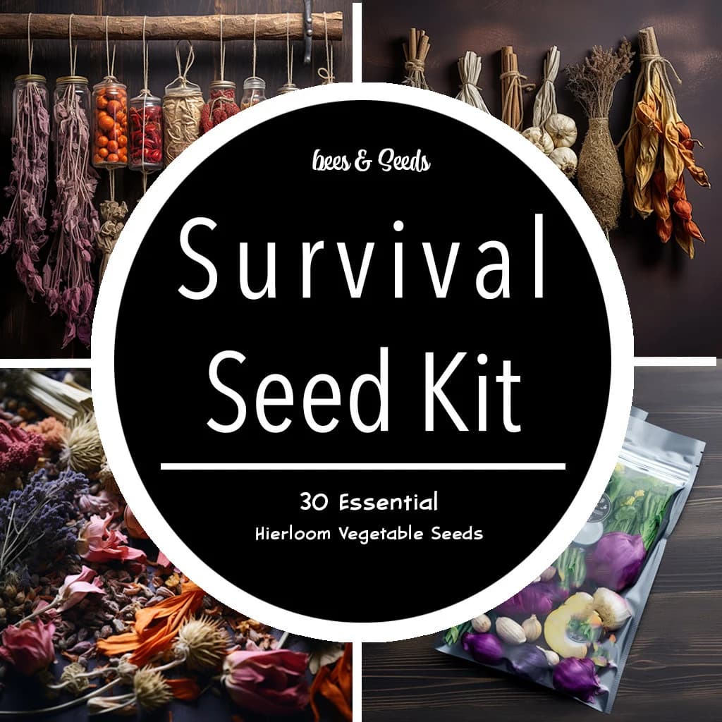 Survival Garden Seeds, 30 Varieties, Heirloom, Organic, Gift, Collection, Vault, Bank, Vegetables, Gardener, Storage, Variety, Emergency