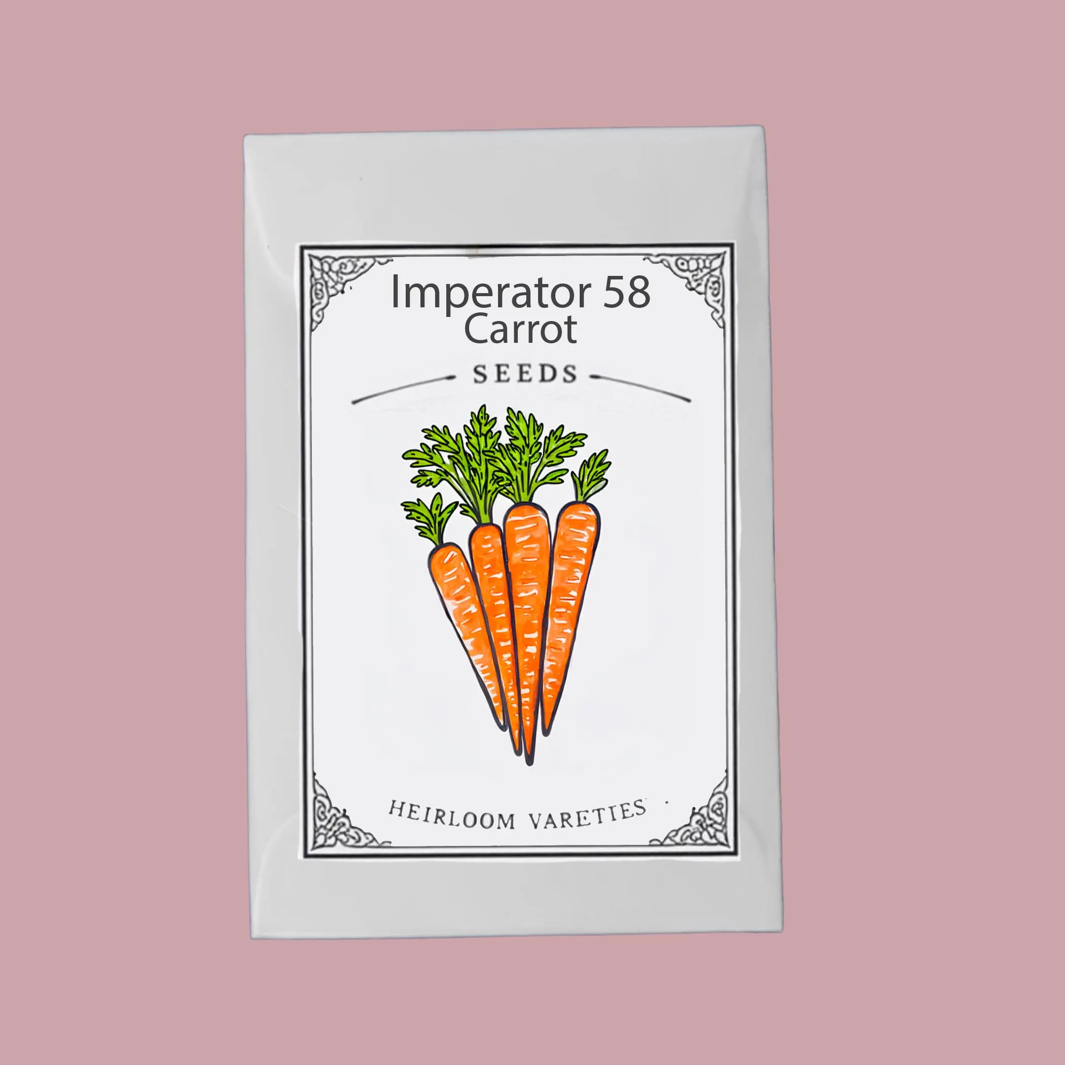 Imperator 58 Carrot Seeds, Heirloom Non-GMO, Sweet Tender Carrot