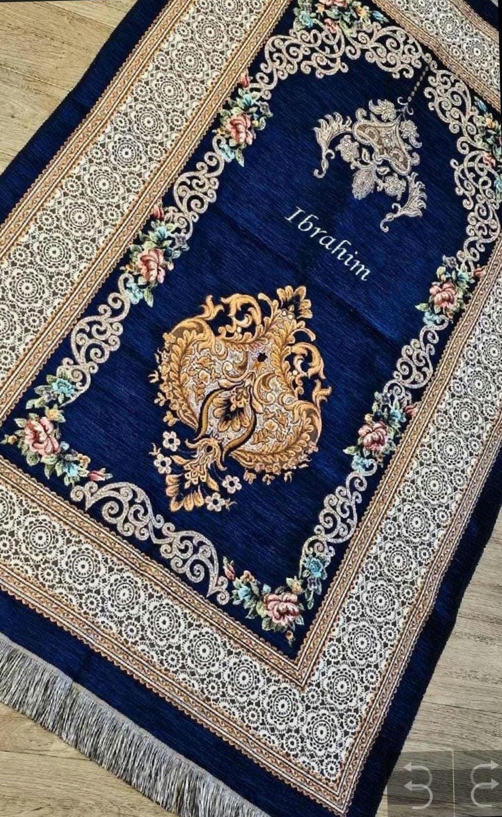 Islamic personalised prayer mat |  custom muslim gift | Eid Ramadan Nikkah Wedding Gift for Him Her | Birthday gift Musallah Janamaz islam - image 4