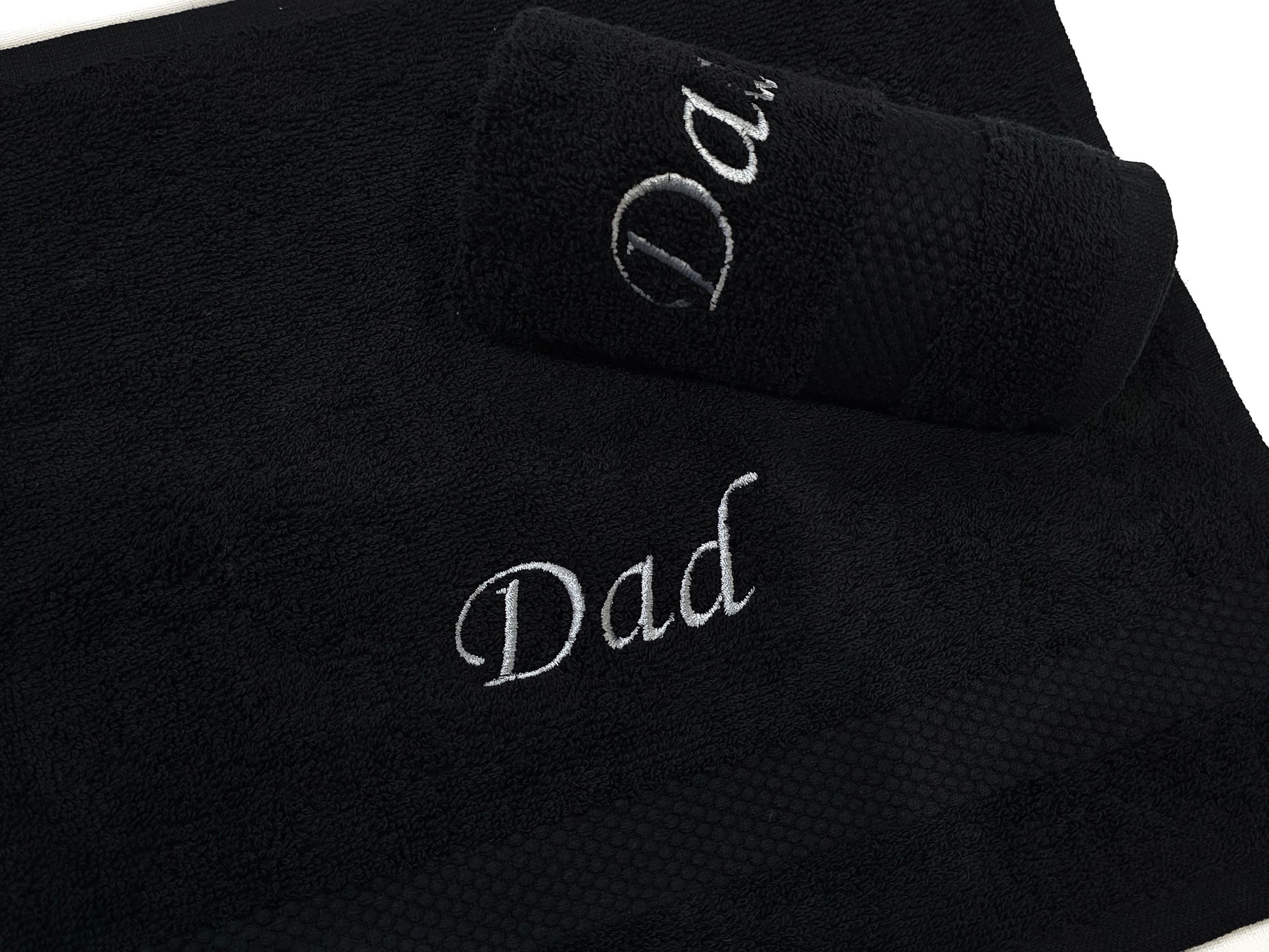 Personalised Fathers day Face Cloth | Egyptian Flannel Towels |Embroidered | Customised | Dad - image 3