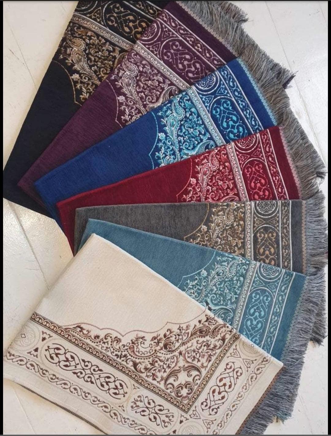 Premium Personalised Prayer Mat – Couples Adult Sajada with Name Embroidery | Spiritual Islamic Gift Wedding gift | Musallah - image 4