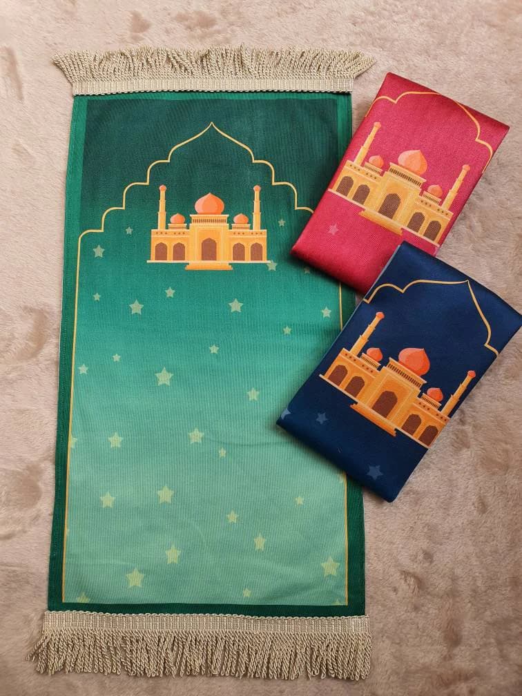 Personalised Kids Prayer Mat – Baby & Toddler Salah Rug | Soft Sajada for Children | Eid Gift | Ramadan Gift | Islamic Muslim Mat - image 4