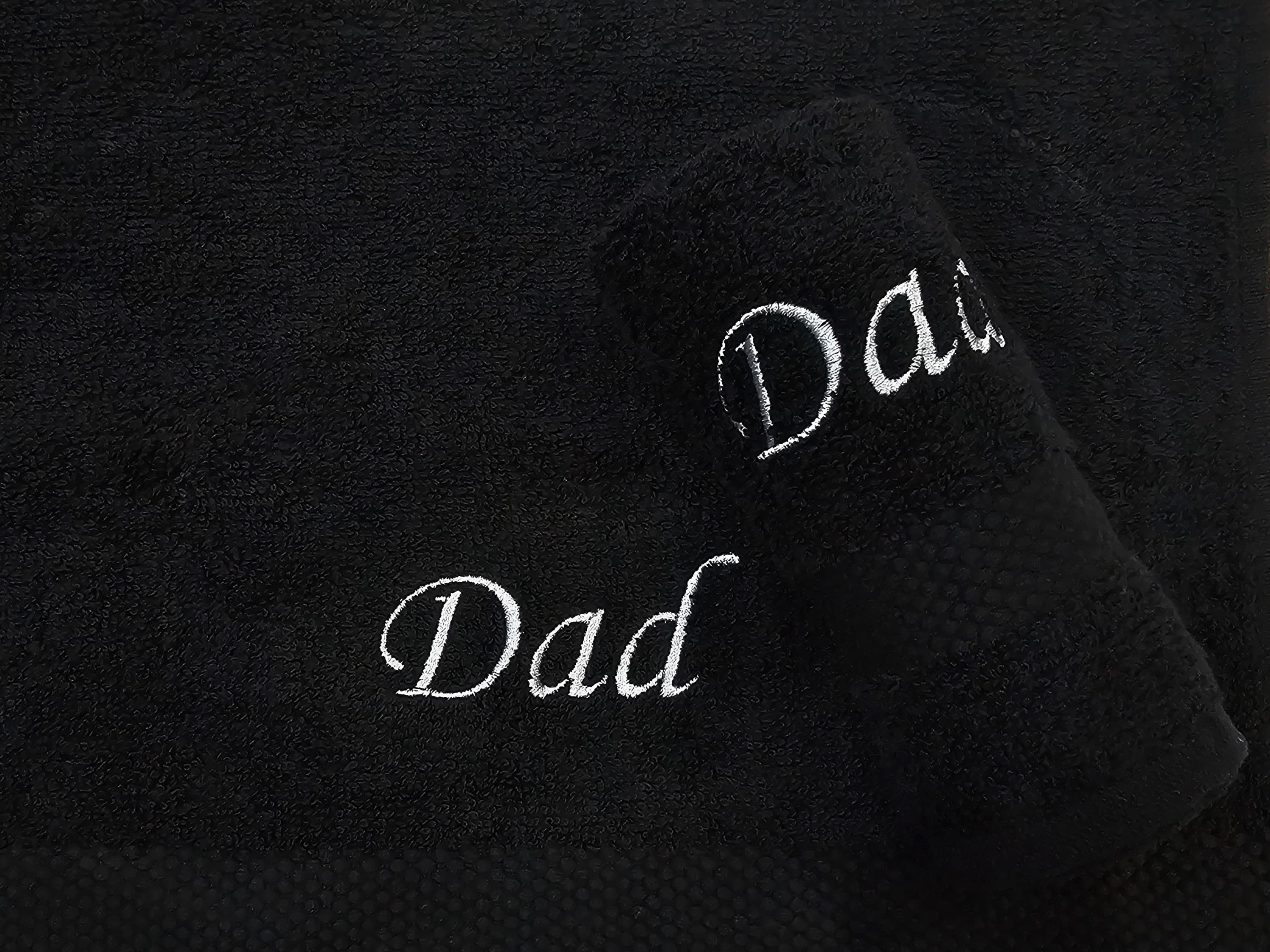 Personalised Fathers day Face Cloth | Egyptian Flannel Towels |Embroidered | Customised | Dad - image 5