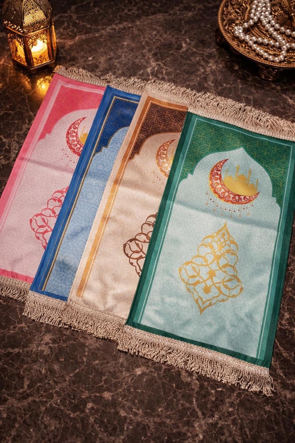 Personalised Prayer Mat | Mini Kids Islamic Mats | Ideal for Young Children Toddler | Masjid Salah Sajada Rugs | Stunning Mosque Designs