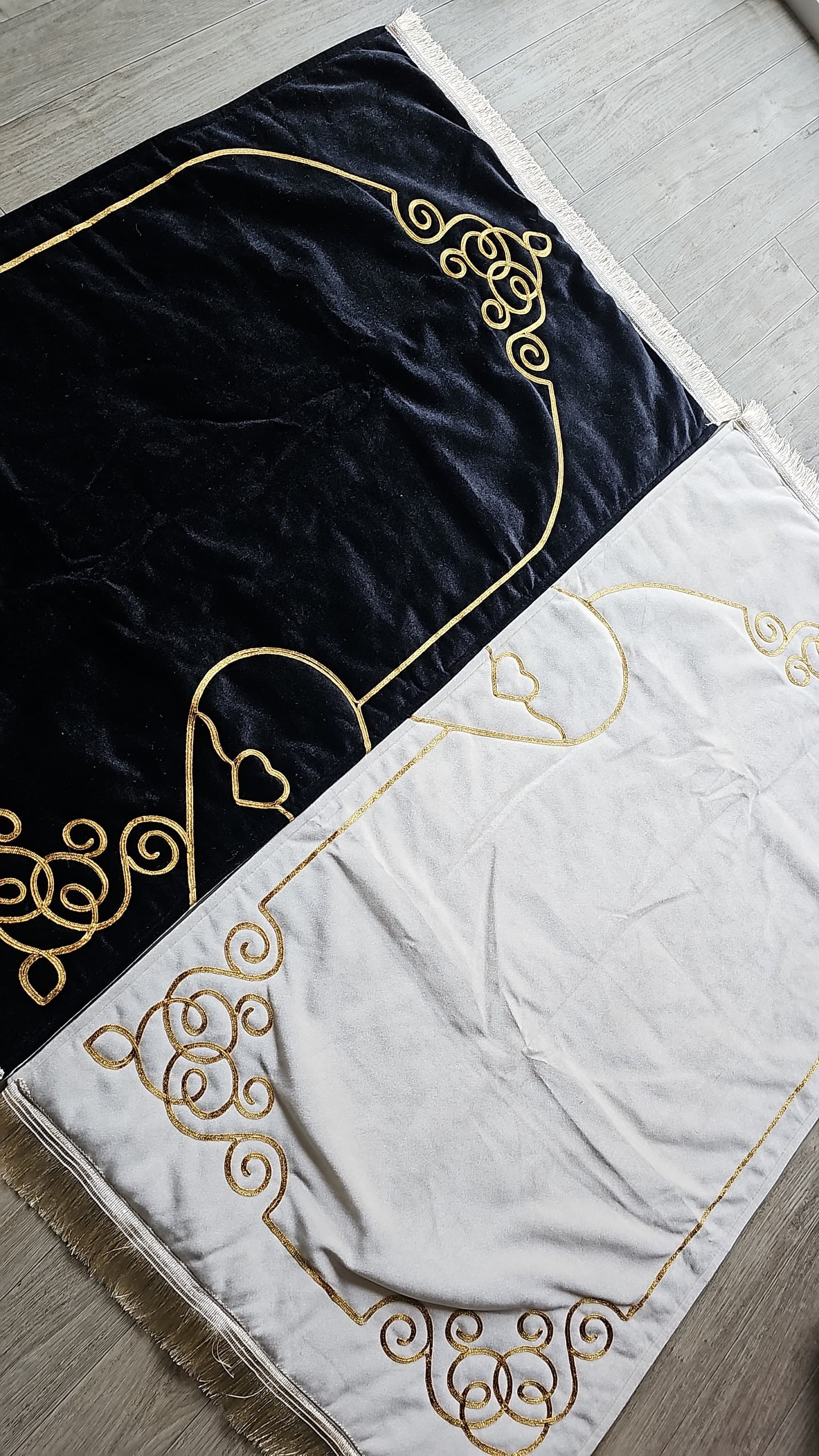 Personalized Prayer Mat, Thick Padded Salah Rugs, Couple’s Janamaz
