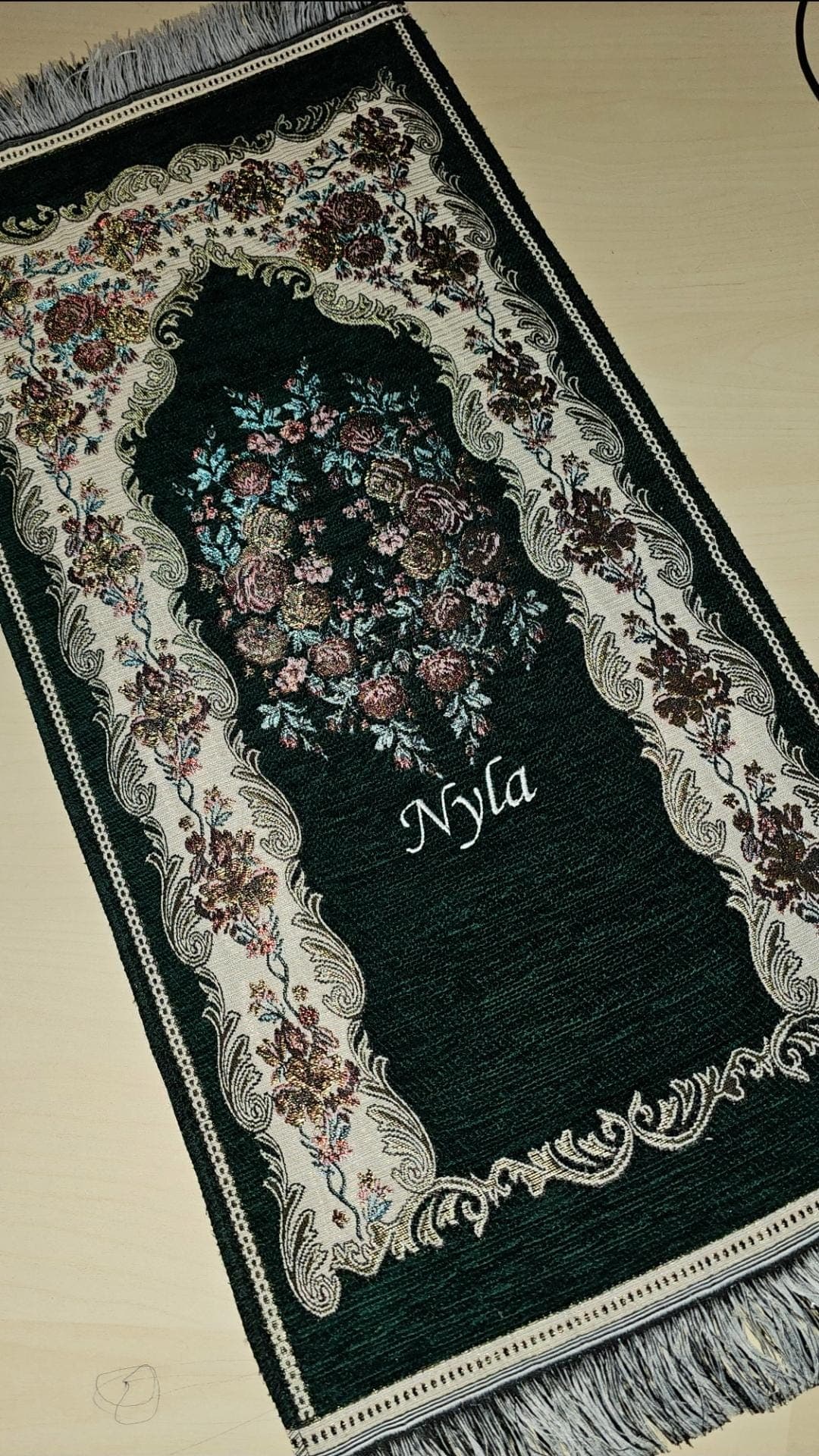 Personalised baby and toddler Prayer Mat –Cute Islamic Gift with Name | Soft Salah Rug | Eid Present | Ramadan Gift for small children - image 4