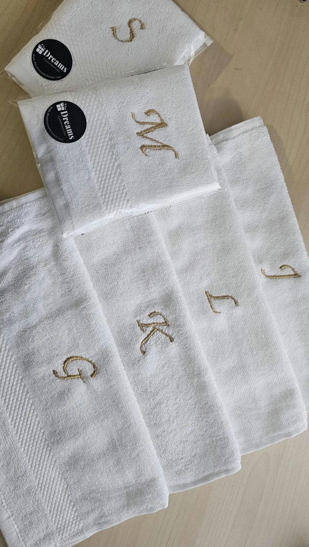 Initial Personalised Face Towel | Embroidered Flannel | Egyptian Cotton | Custom Gift for Gym Skincare Beauty Baby Makeup Birthday gift idea - image 5