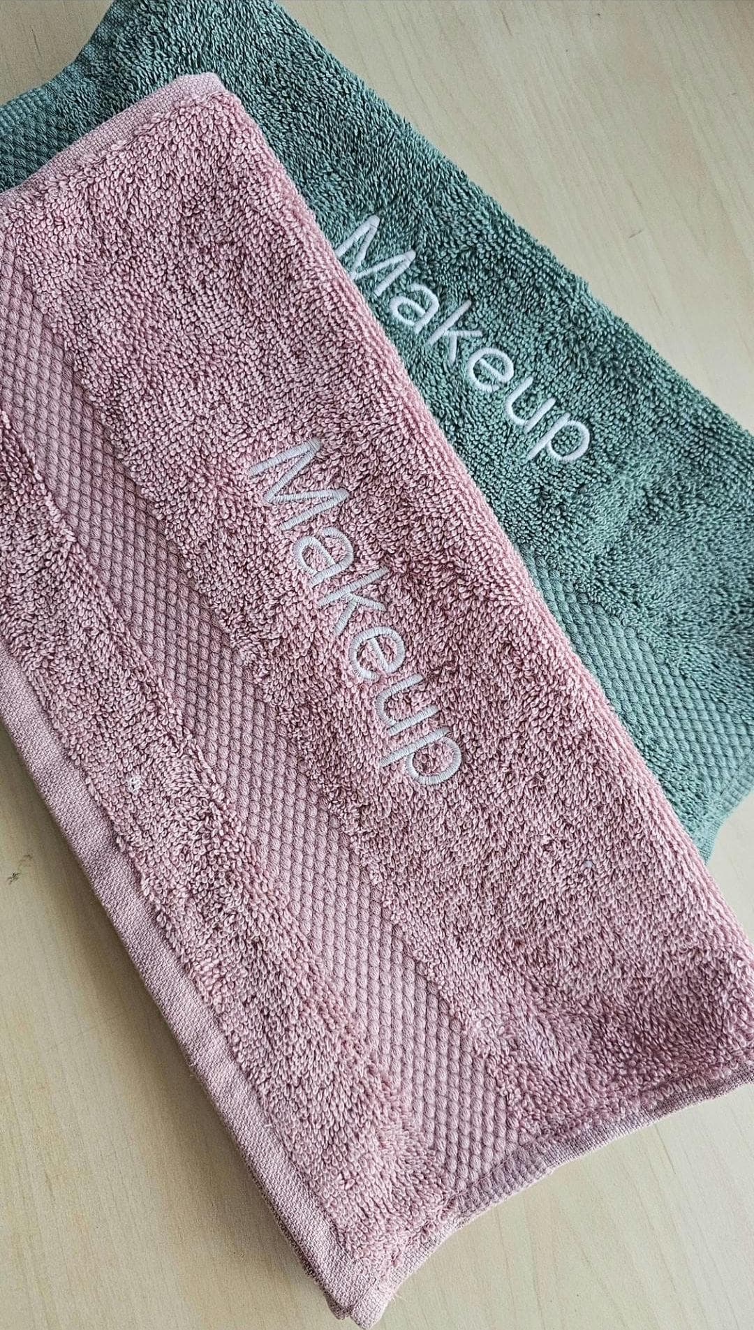 Personalized Makeup Face Towel: Embroidered Egyptian Cotton Flannel Beauty Bag Essentials | Perfect Gift for Her | Birthday Holiday - image 3
