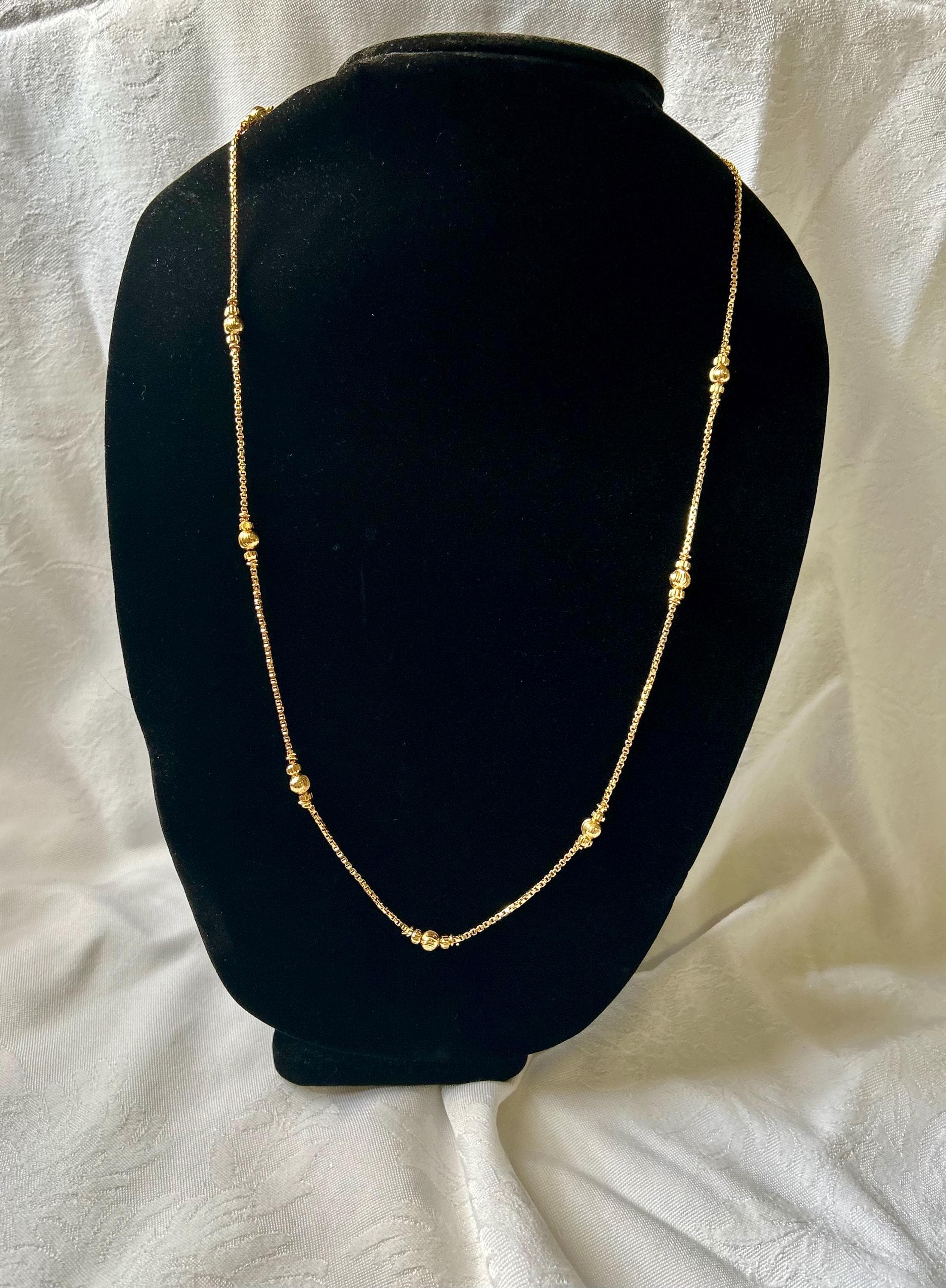 Pakistani-Inspired Gold Chain Necklace | Desi Bridal Jewelry - image 2