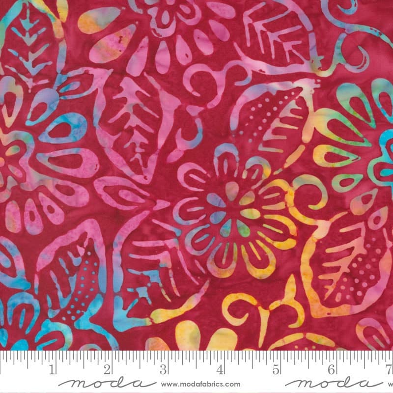 Bermuda Batiks by Moda Fabrics 4359-17 Ruby - image 3