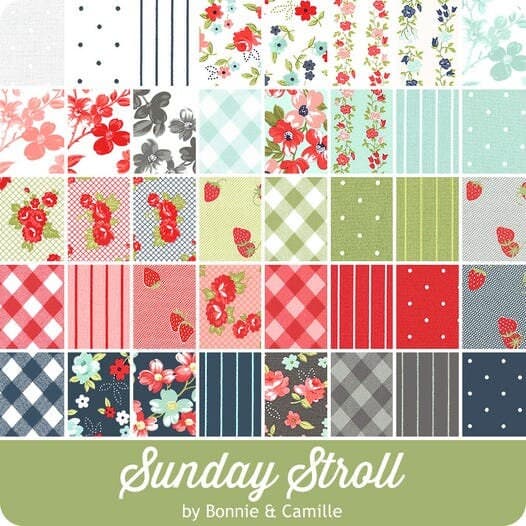 Sunday Stroll by Bonnie and Camille for Moda Fabrics. Item number 55228-18 Grey. - image 4