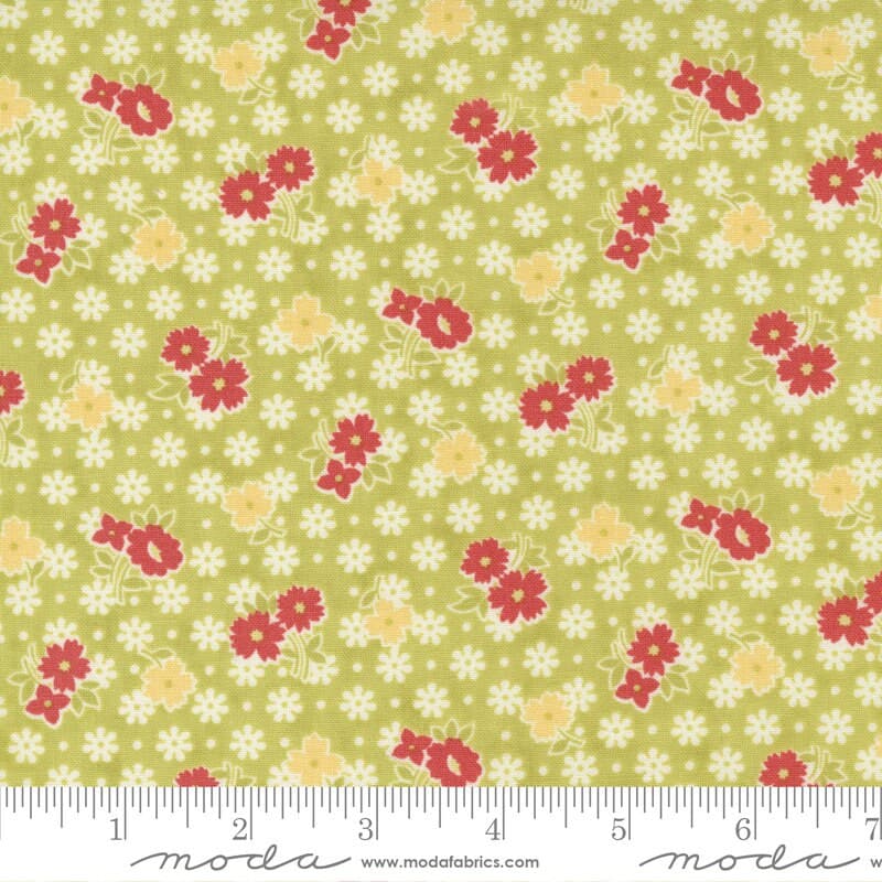 Stitched by Fig Tree & Co for Moda Fabrics 20432-13 Grass - image 3