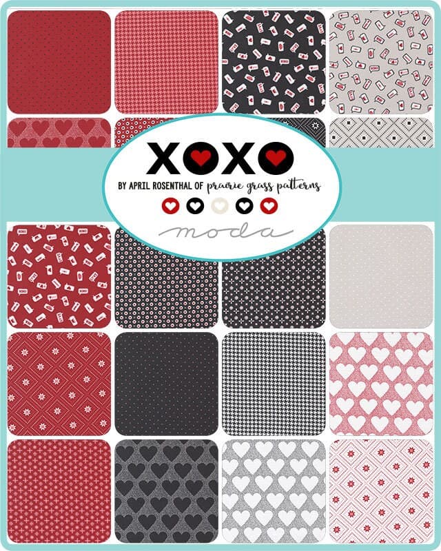 XOXO by April Rosenthal of Prairie Grass Patterns for Moda Fabrics Jelly Roll 24140JR - image 3