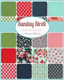 Sunday Stroll by Bonnie and Camille for Moda Fabrics. Item number 55221-12 Red. - image 4