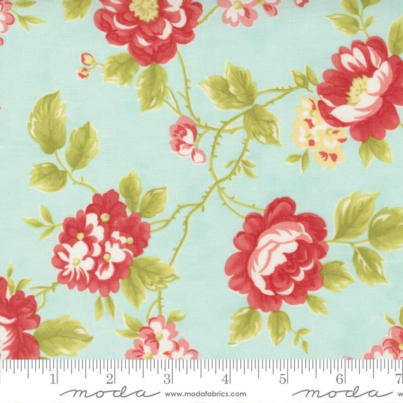Stitched by Fig Tree & Co for Moda Fabrics 20430-15 Sky - image 3