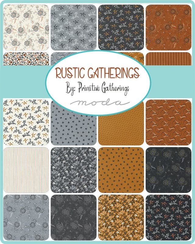 Rustic Gatherings by Primitive Gatherings for Moda Fabrics 49202-14 Black Dirt - image 4
