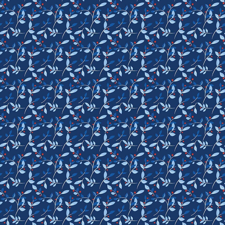 Red White & Bang by Sandy Gervais for Riley Blake Designs C11527 Navy