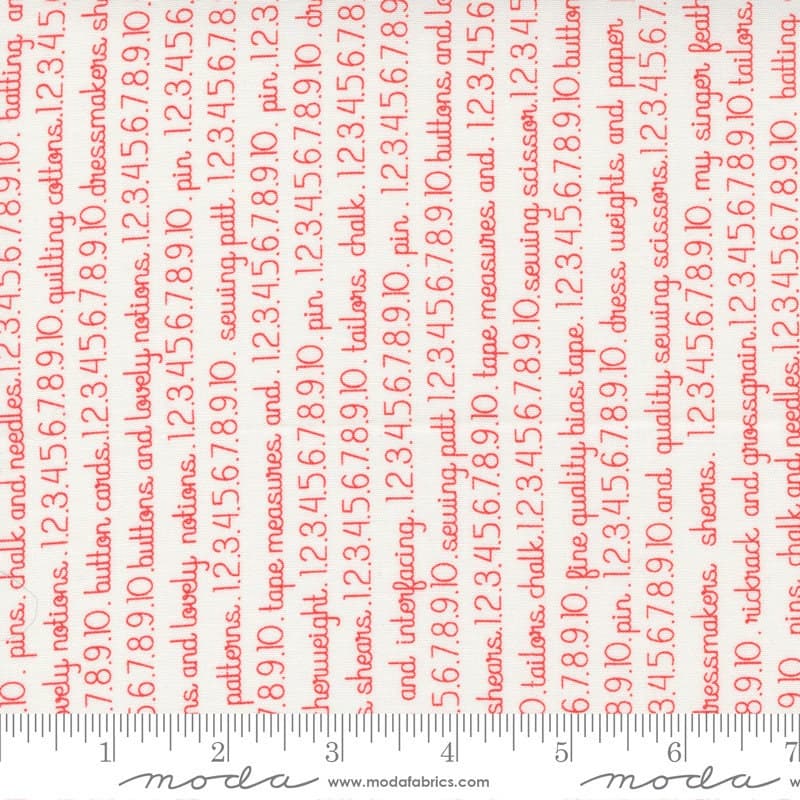 Fresh Fig Favorites by Fig Tree & Co for Moda Fabrics 20414-21 Ivory Red - image 3