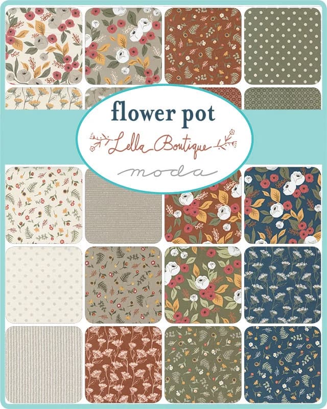 Flower Pot by Lella Boutique for Moda Fabrics 5165-16 Sage(B-5) - image 4