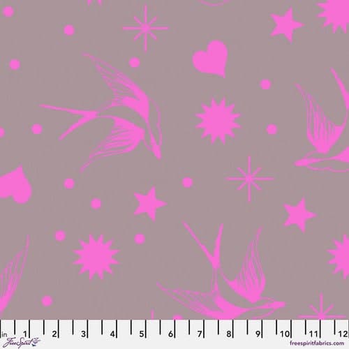 Neon Fairy Flakes - Neon True Colors by Tula Pink for Free Spirit Fabrics PWTP157 Mystic
