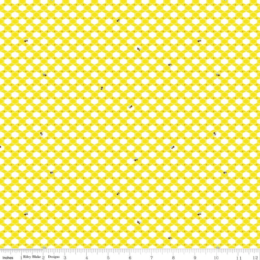 100 Aker Woods by Jill Howarth for Riley Blake Designs C15175 Yellow - image 3