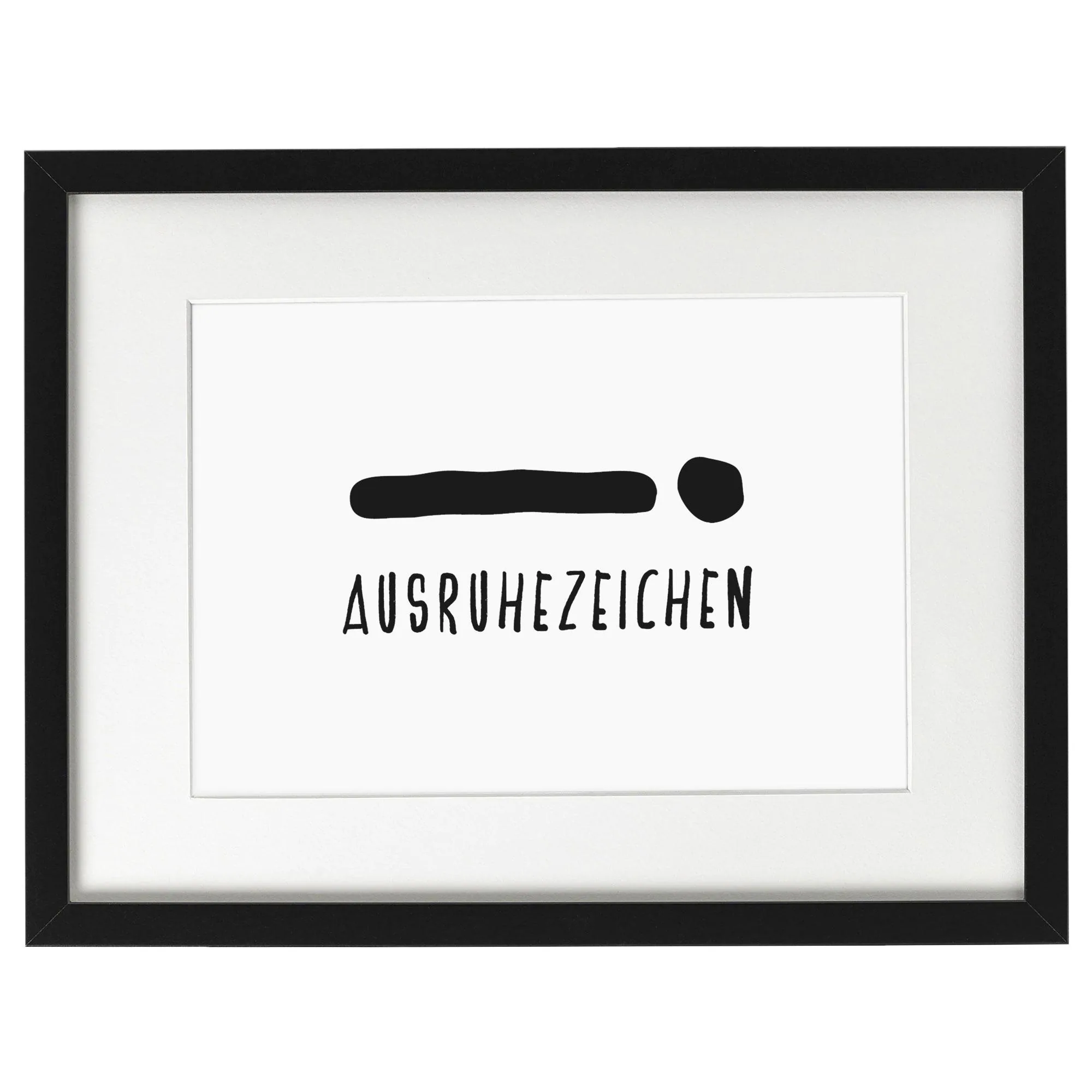 Ausruhezeichen Bild Poster Wandbild Geschenkidee Deko Din A4 Kreativ