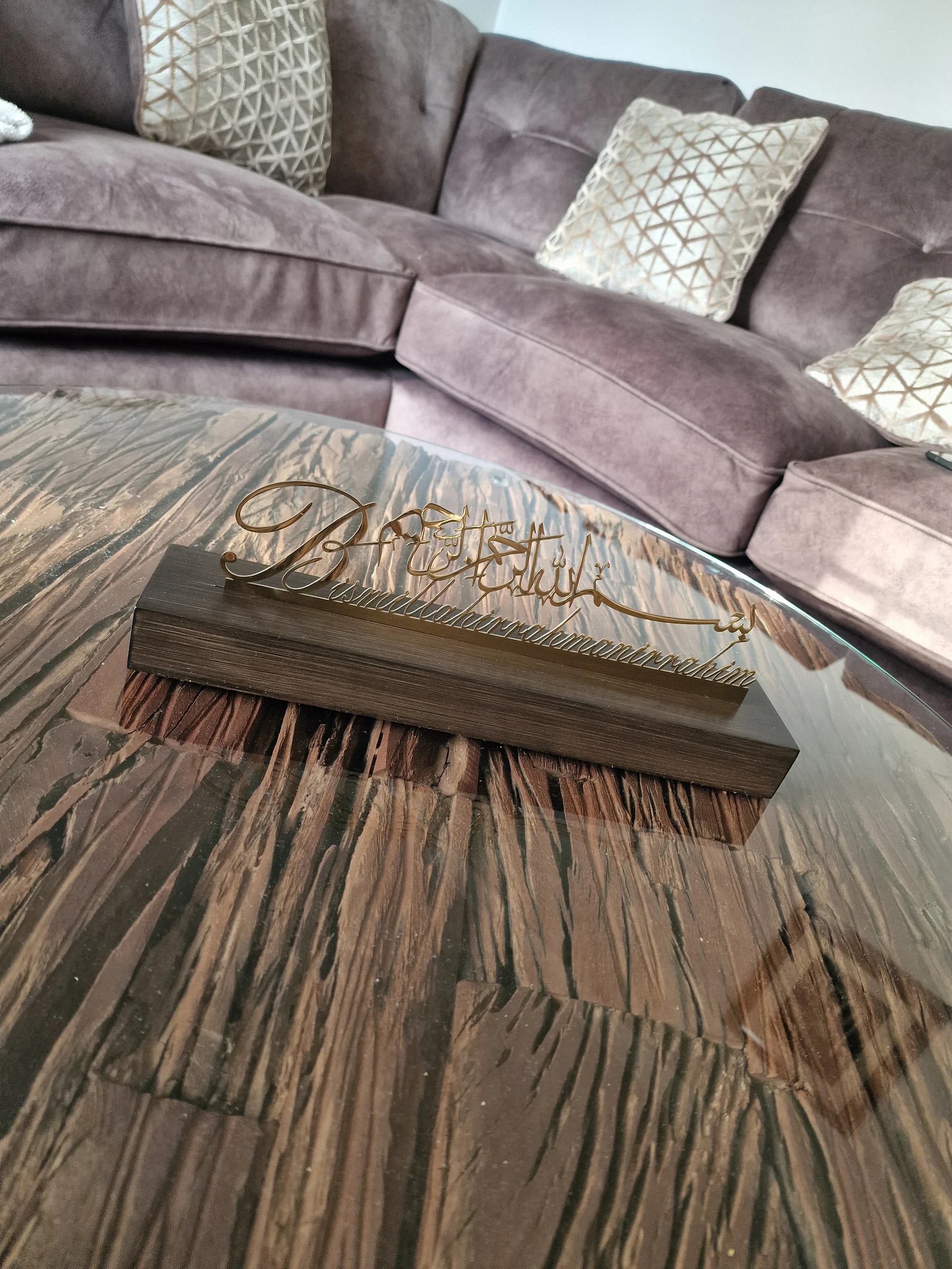 Bismillah Table Decor, Islamic Gifts, Eid Ramadan Decor, Stainless Steel - image 5