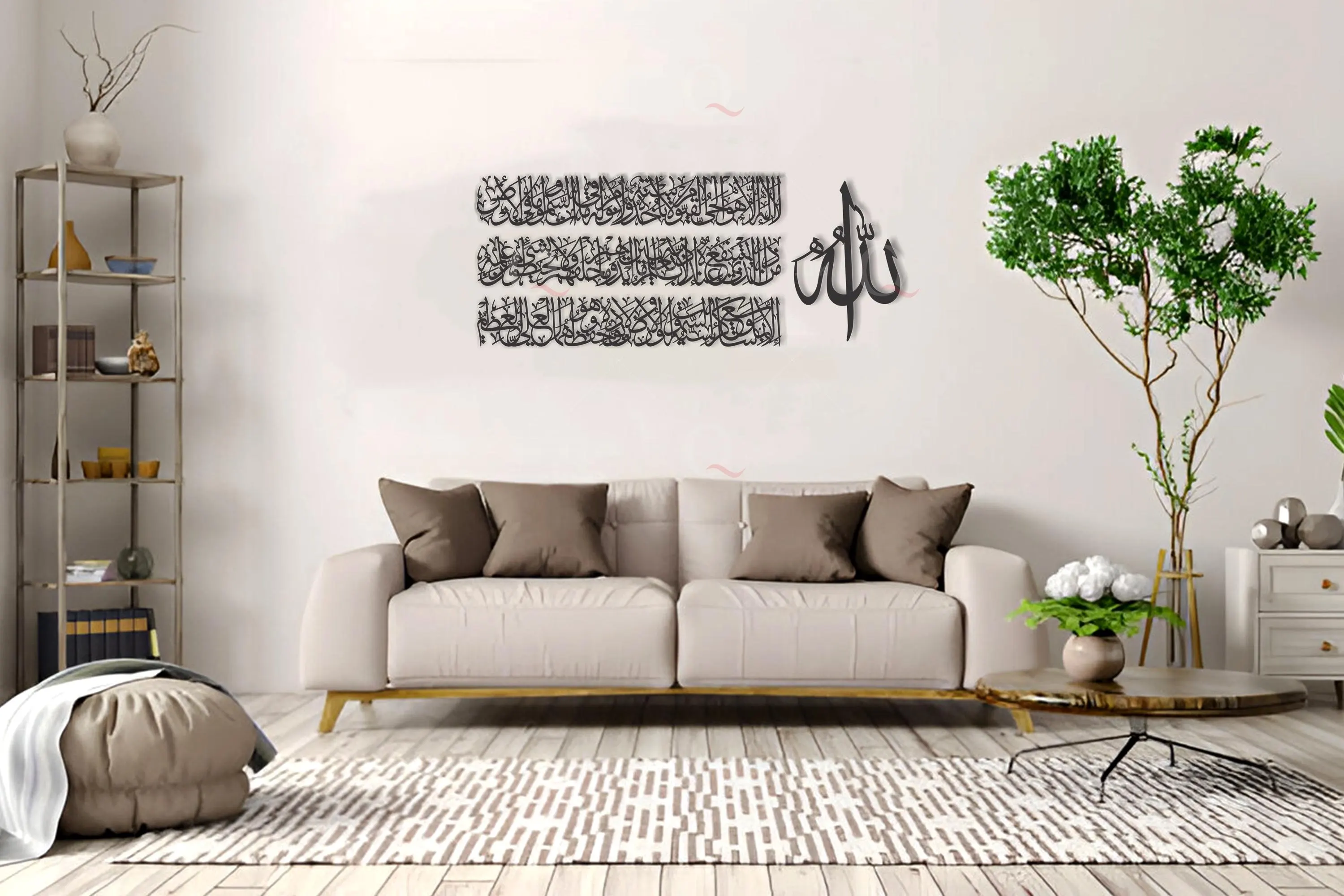 3D Ayatul Kursi Wall Art | Arabic Calligraphy Stainless Steel Home Decor | Muslim Gift - image 4