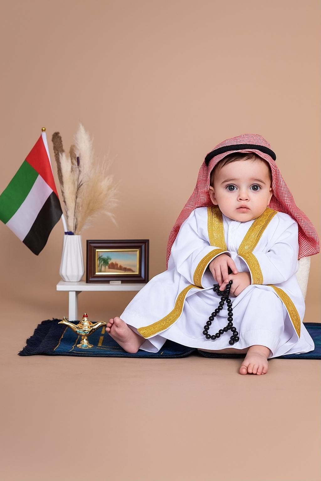Baby abaya, baby thobe arabic syeikh, arabic luxury sets, baby prayer clothes syeikh, baby thobe