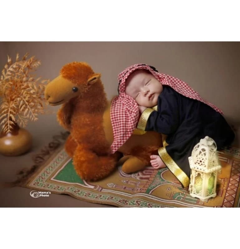 Baby abaya, baby thobe arabic syeikh, arabic luxury sets, baby prayer clothes syeikh, baby thobe - image 4