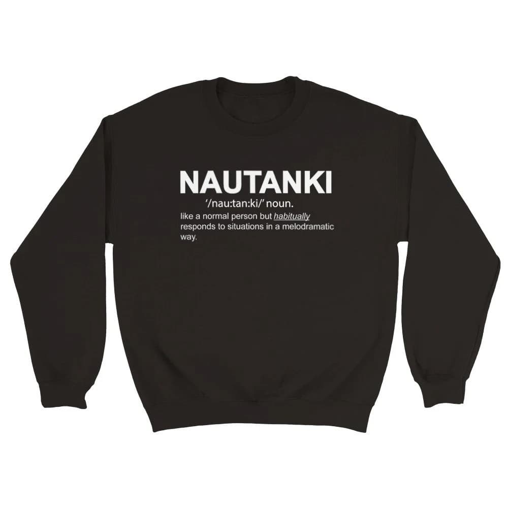 Funny Desi Humor Shirt, Desi Streetwear, Indian Gifts for Women, Hindi Word Crewneck, Sweatshirt Gift, Unisex Pullover, Nautanki Sweatshirt - image 5