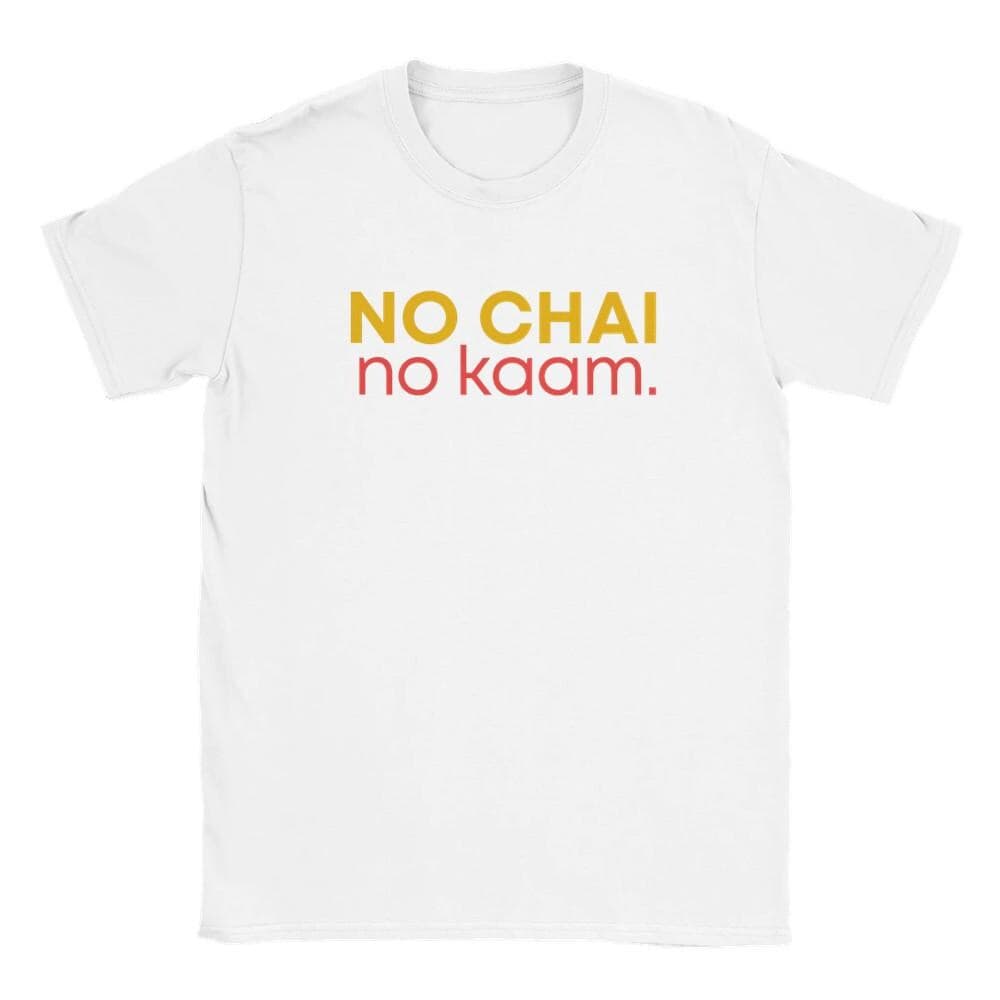 Chai Shirt, No Chai No Kaam Tee, Desi Shirt, Coffee Lover Shirt, Indian Gifts for Men, Funny Desi Shirt, Unisex Cotton Tee - image 5