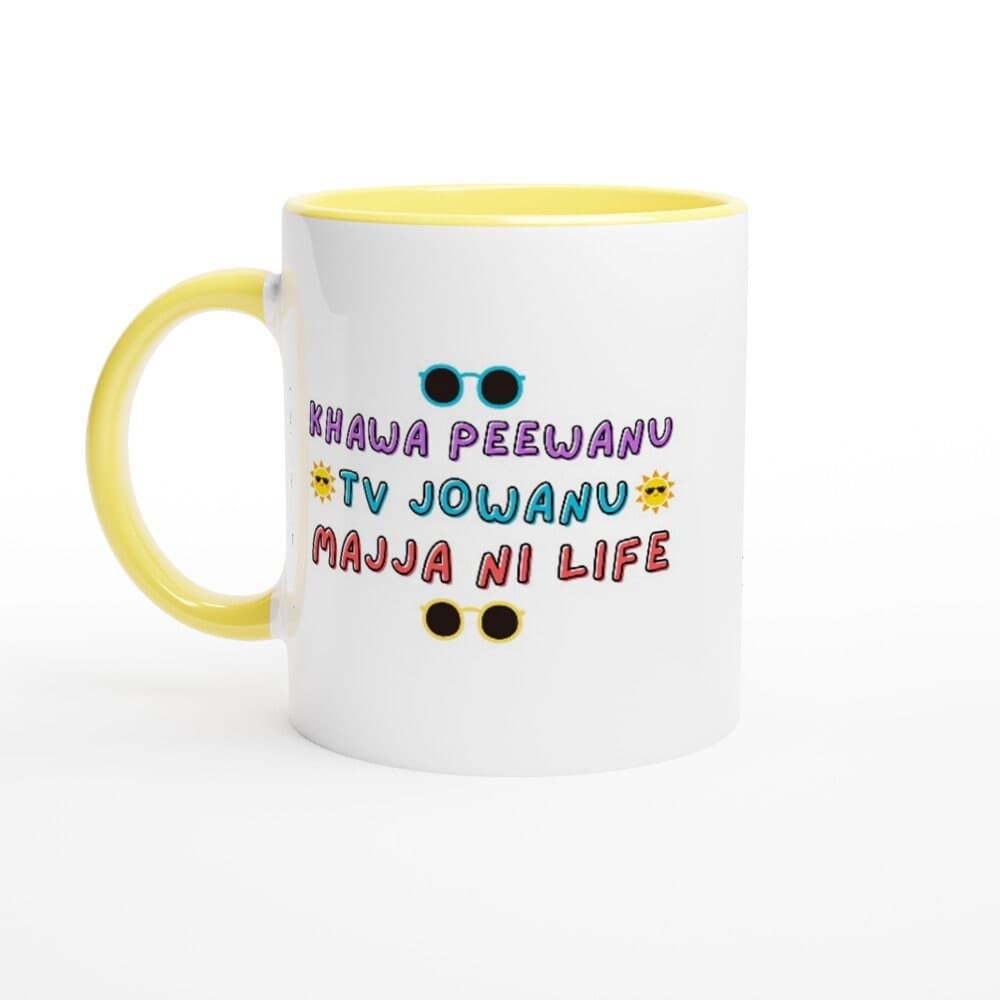 Gujarati Mug, Brown Girl, South Asian Art, Indian Christmas, Desi Birthday, Gujju Friend, Secret Santa, Unique Idea, Chai Cup, RARE FIND - image 3