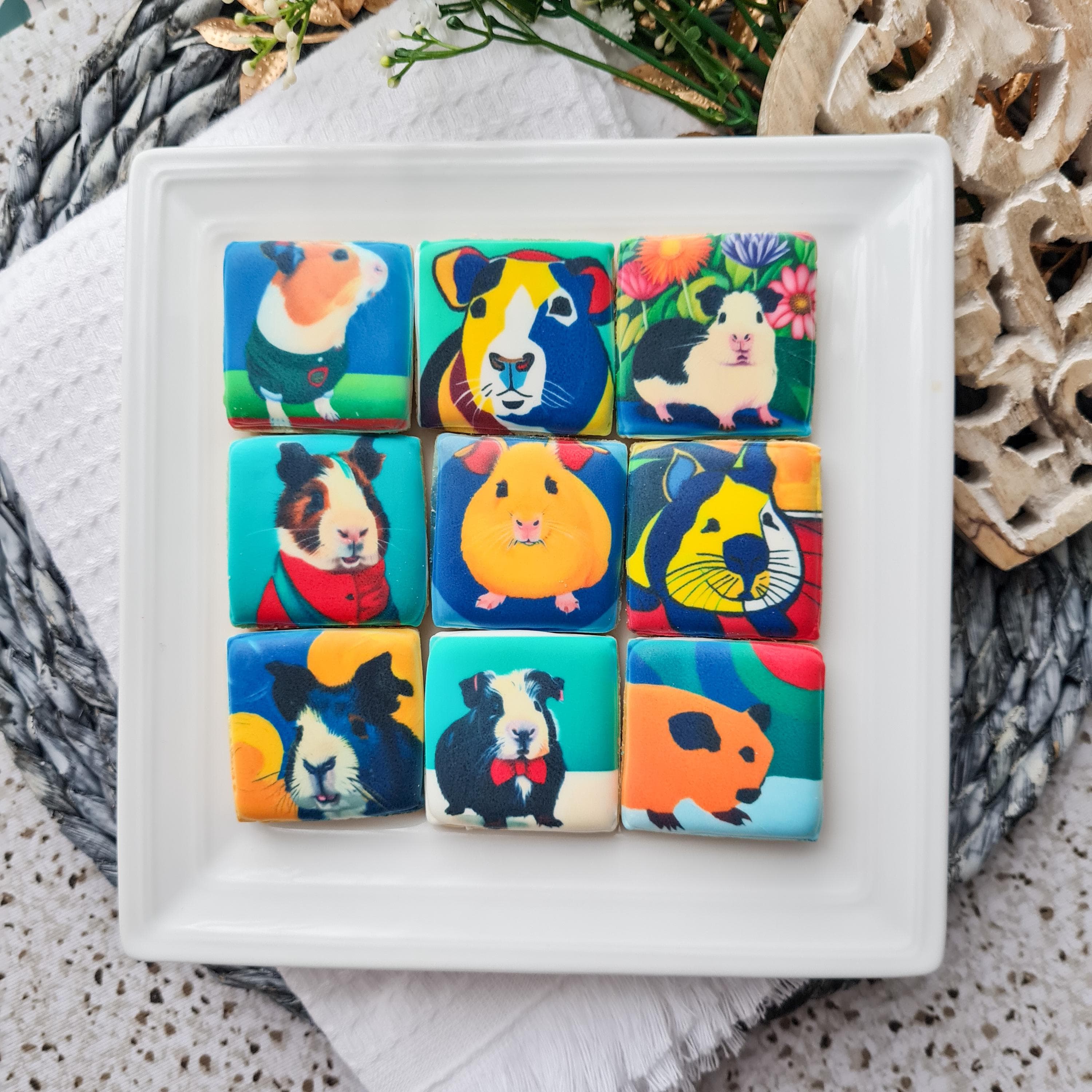 Guinea Pigs Biscuits Gift Box, Small Pet Mum, Unique Cookies, Conversational Foodie Treat, Quirky Specialty Bakes, Vet Thank You - image 4