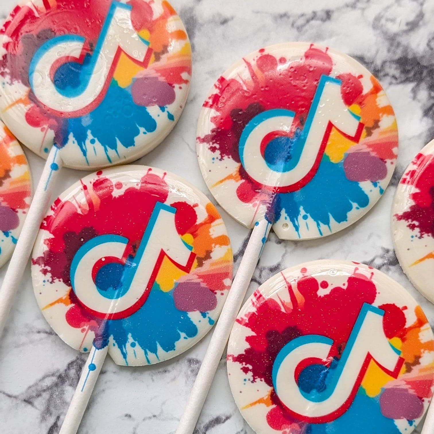 Full Colour Corporate Lollipop Favours (10 Pack), Branded Lollies, Printed Lollipops, Gourmet Lollies, Corporate Favours with Logo - image 5