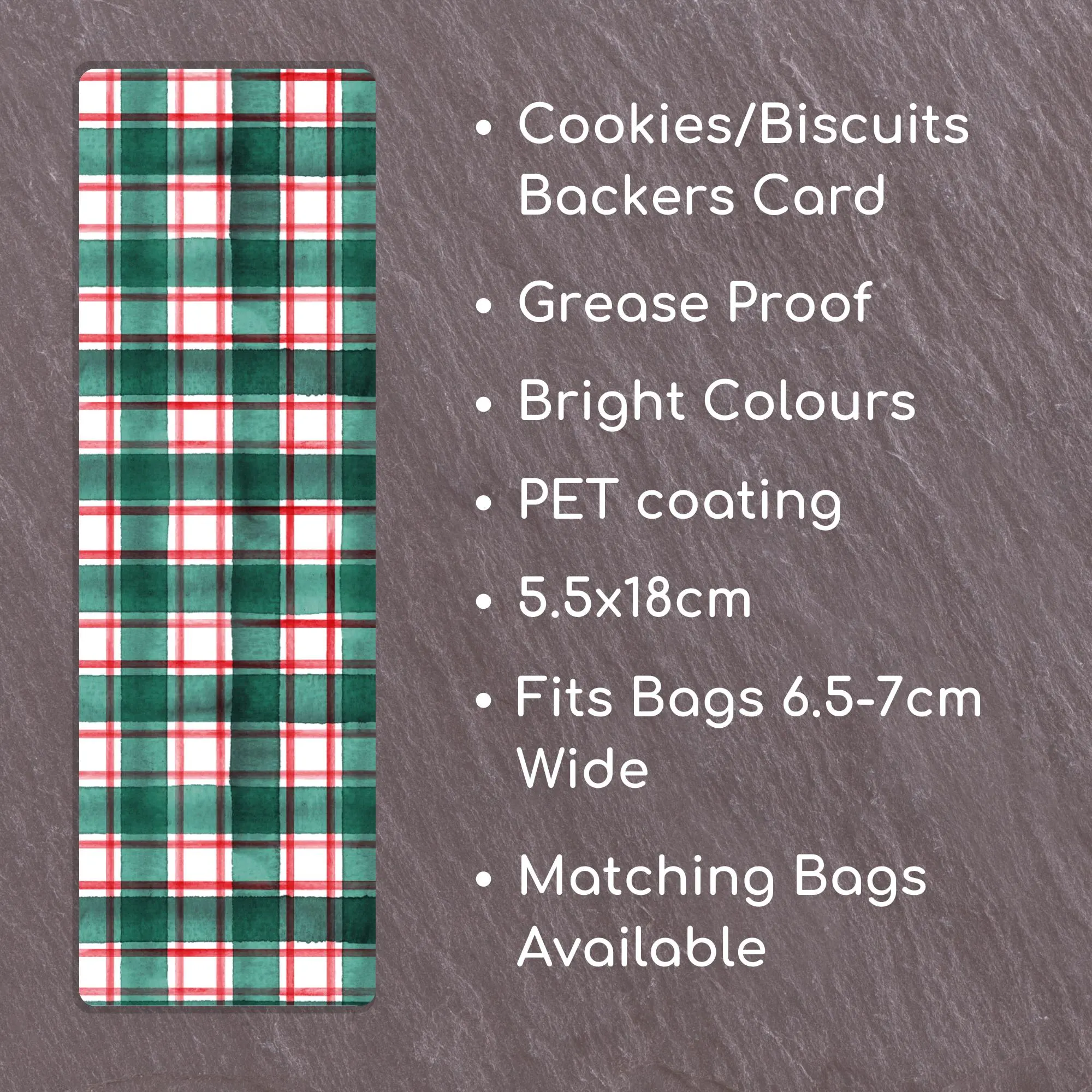 Christmas Cookie Card: Grease Proof Mini Cookie Sleeves (55x180mm) - image 5