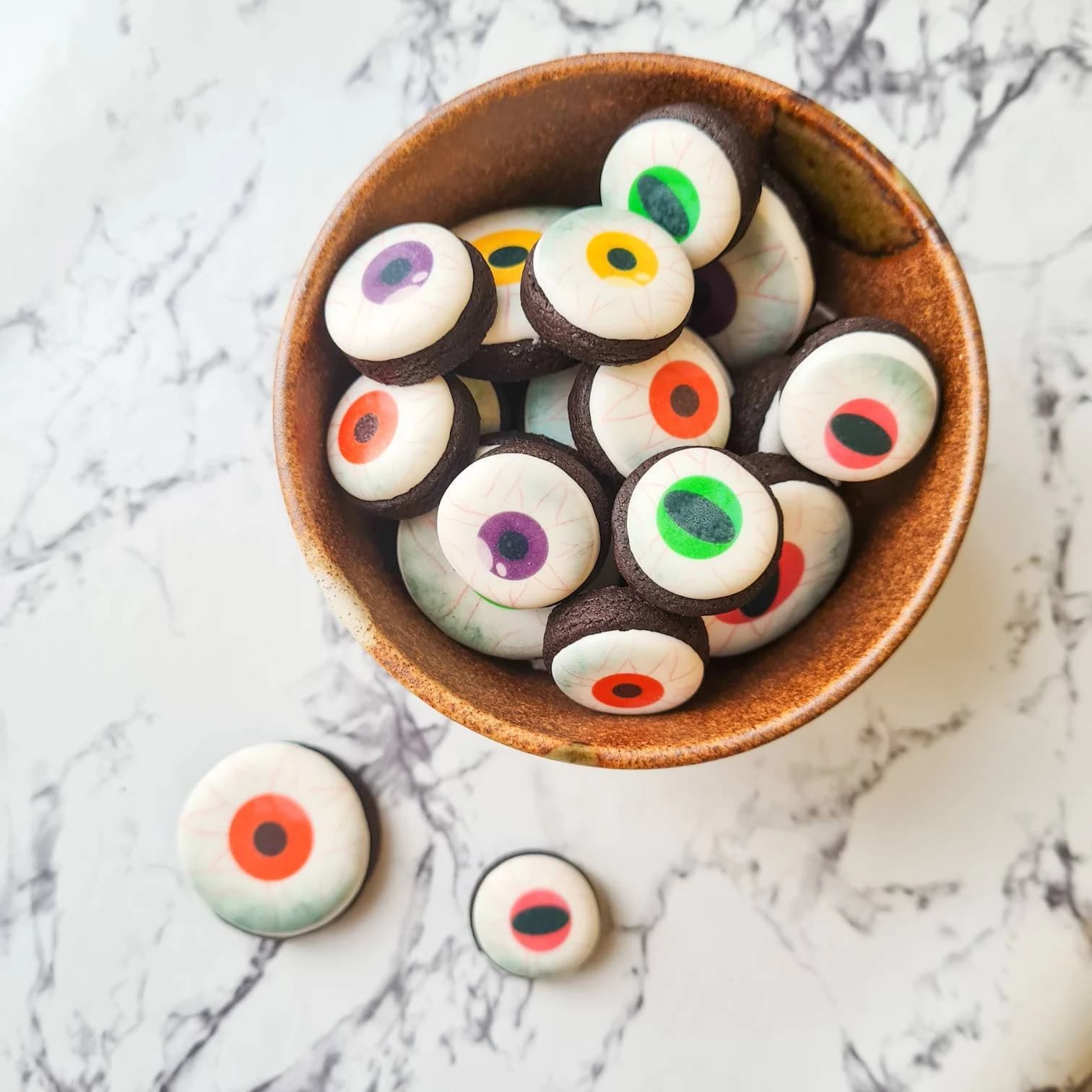 Creepy Eye Halloween Biscuits, Chocolate Cookie Gift Bag - image 5