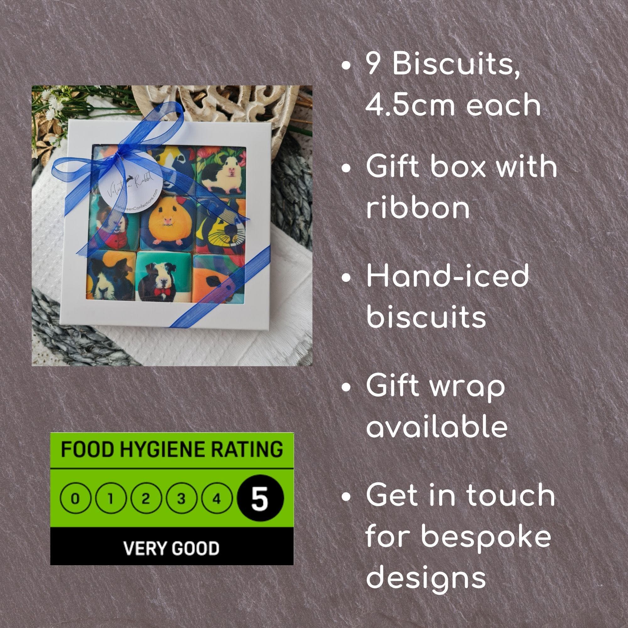 Guinea Pigs Biscuits Gift Box, Small Pet Mum, Unique Cookies, Conversational Foodie Treat, Quirky Specialty Bakes, Vet Thank You - image 2