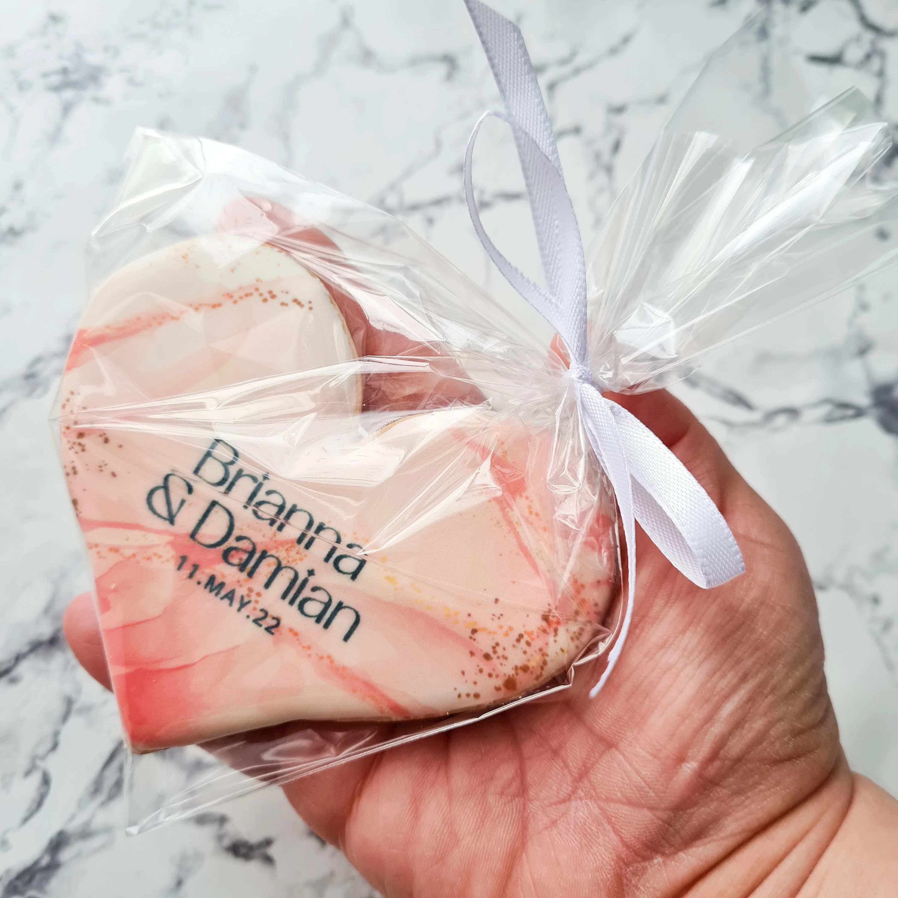 Personalised Wedding Biscuits Favours, Dessert Table, Edible Wedding Decor - image 4