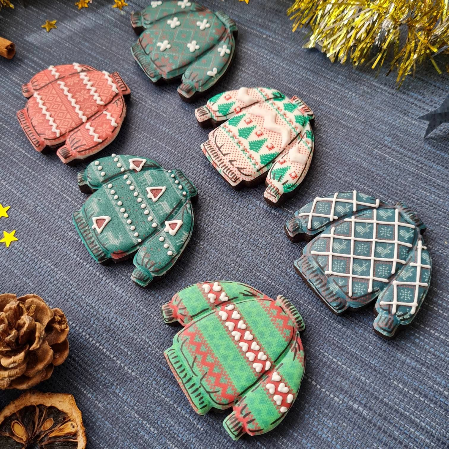 Ugly Jumpers Biscuits Gift Box, Christmas Luxury Cookies, Foodie Friend Festive Treat, Edible Novelty  Xmas Present, Conversational Present - image 3