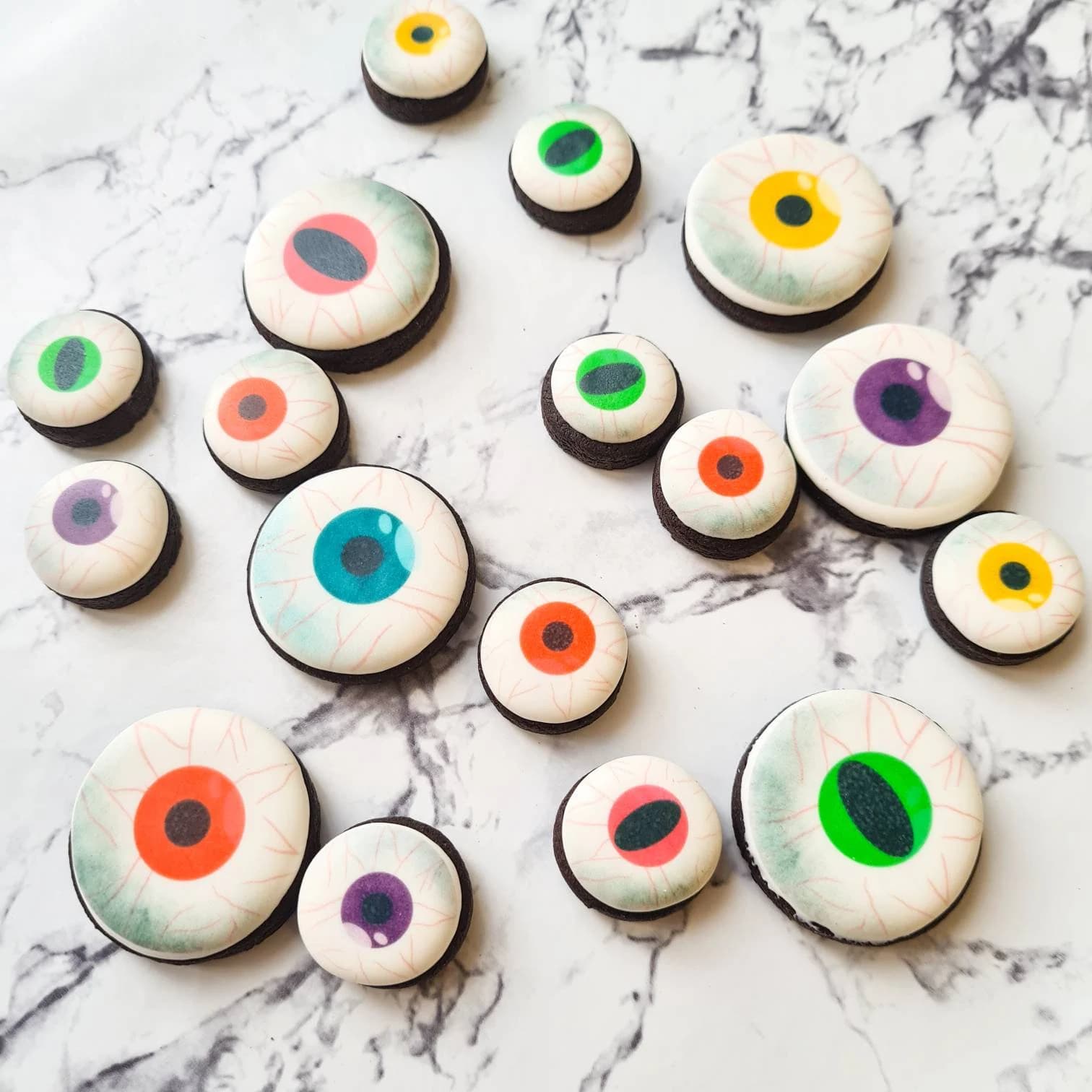 Creepy Eye Halloween Biscuits, Chocolate Cookie Gift Bag - image 4