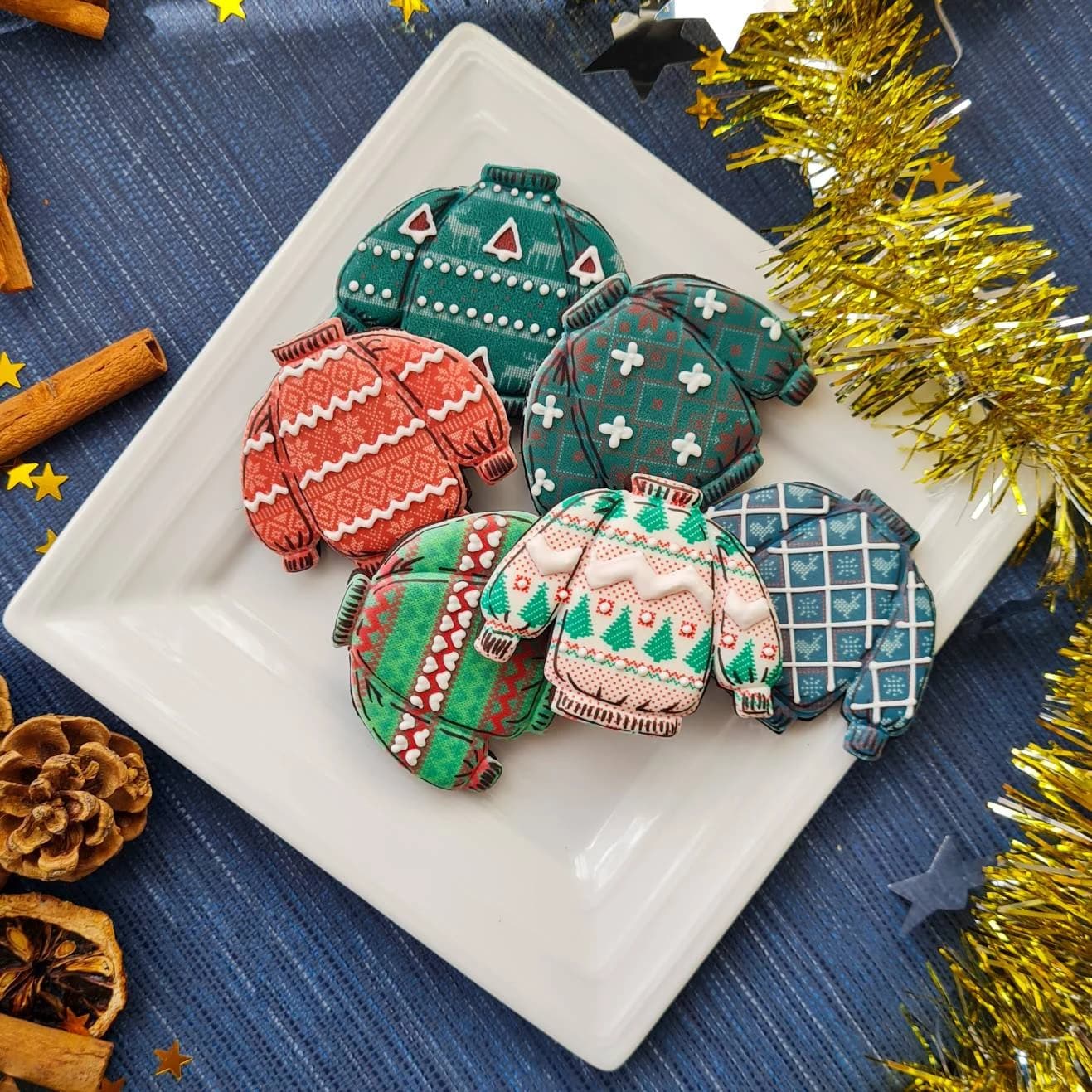 Ugly Jumpers Biscuits Gift Box, Christmas Luxury Cookies, Foodie Friend Festive Treat, Edible Novelty  Xmas Present, Conversational Present