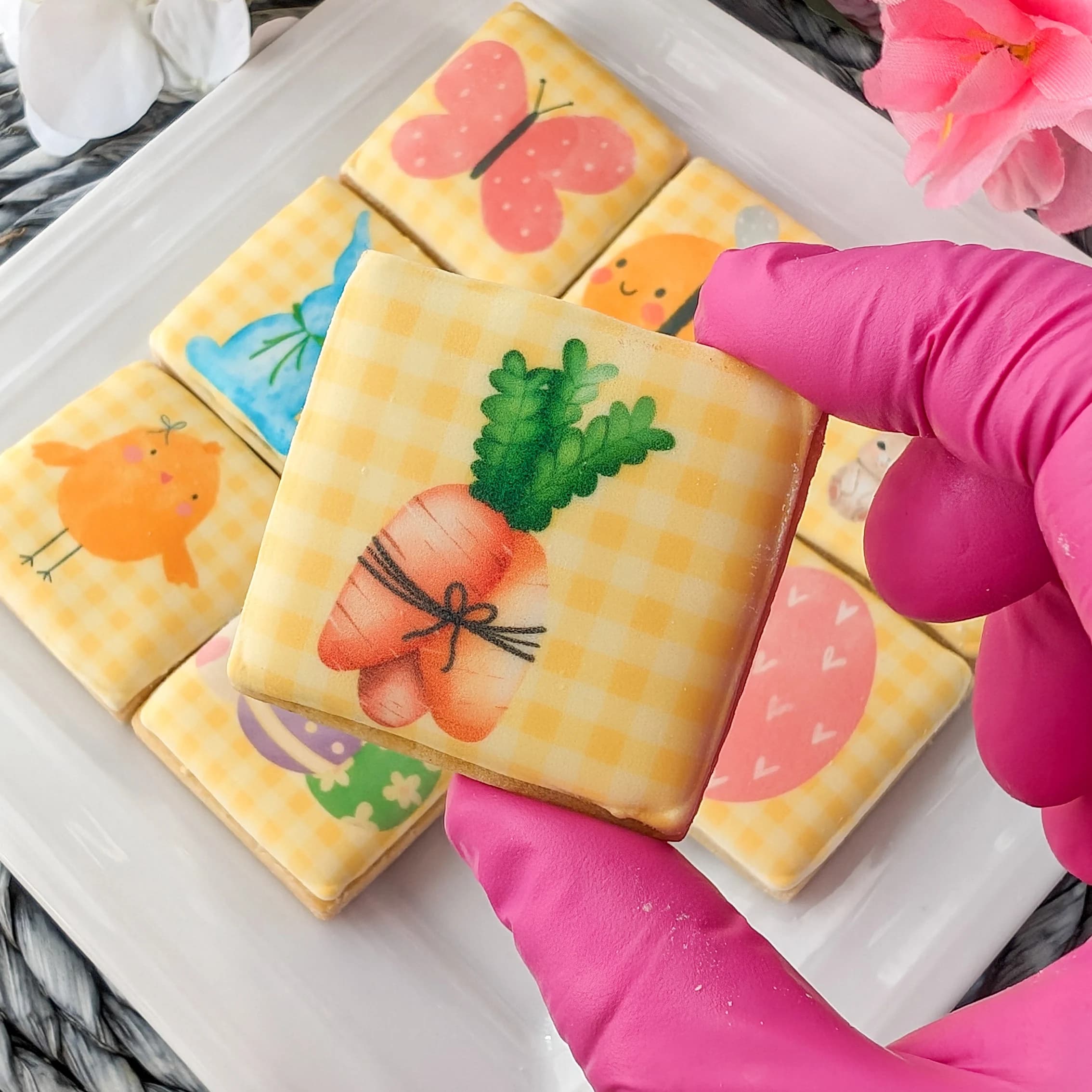 Easter Biscuits Gift Box, Luxury Biscuits Gift for Friend, Bespoke Cookies Gift for Mum - image 3