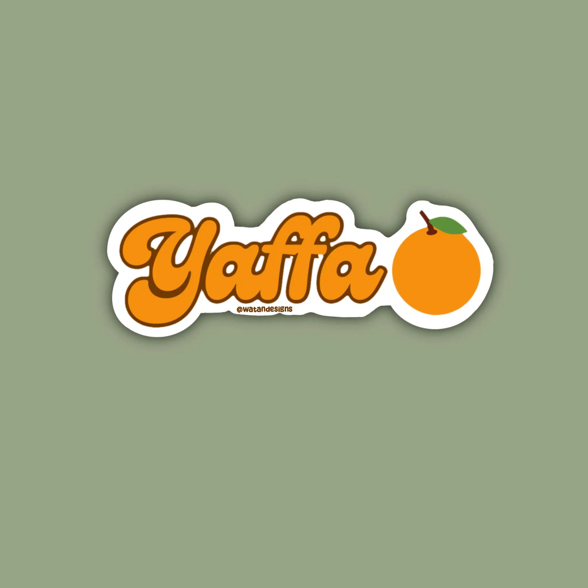 Yaffa Sticker, Yaffa Orange Sticker, Palestine Sticker, Palestinian Sticker