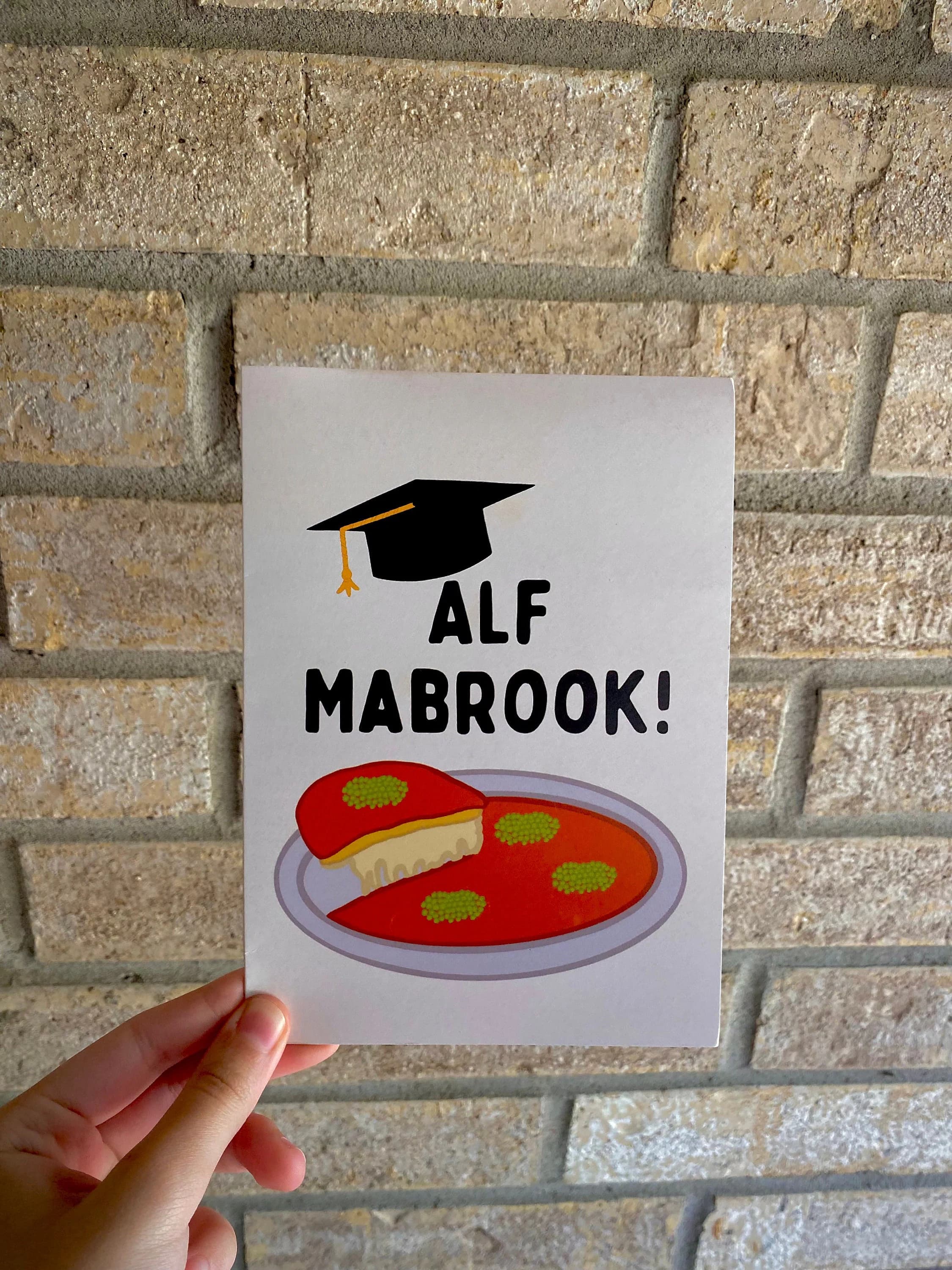 Alf Mabrook Card, Knafeh Graduation Card, Knafeh Card, Graduation Card, Arab Graduation Card - image 3